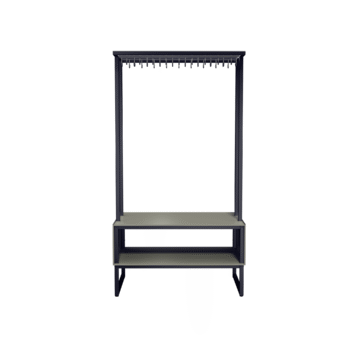 Kahepoolne garderoob Liisa, 38 riputuskohta