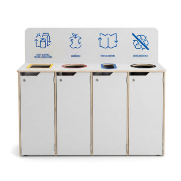 Jäätmete Sorteerimisjaam kooli, filmivineerist ja 4-mahutiga